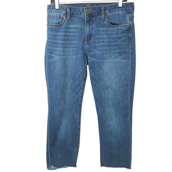 Kut From The Kloth Boyfriend Jeans Womens 6 Straight Mid Rise KP9065MA2 Denim - Picture 1 of 16